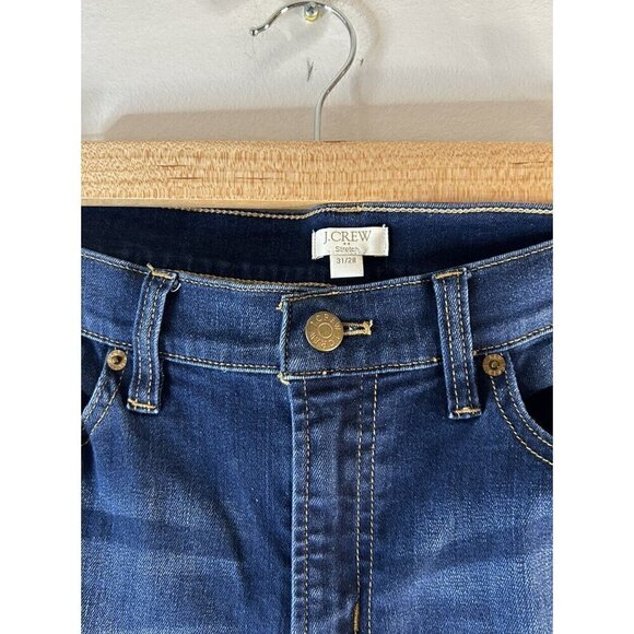 J. Crew Jeans Womens Blue High Rise Skinny Ankle Stretch Denim Size 31/28 - Picture 4 of 16